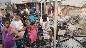 নরসিংদীতে ঘরে আগুন লেগে ঘুমন্ত শিশুর মৃত্যু